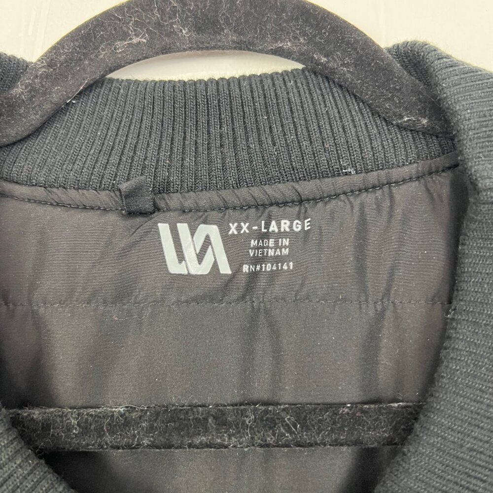VRST Insulated Bomber Jacket Coat Black Grey‎ Plaid Men's Size XXL - Picture 2 of 6